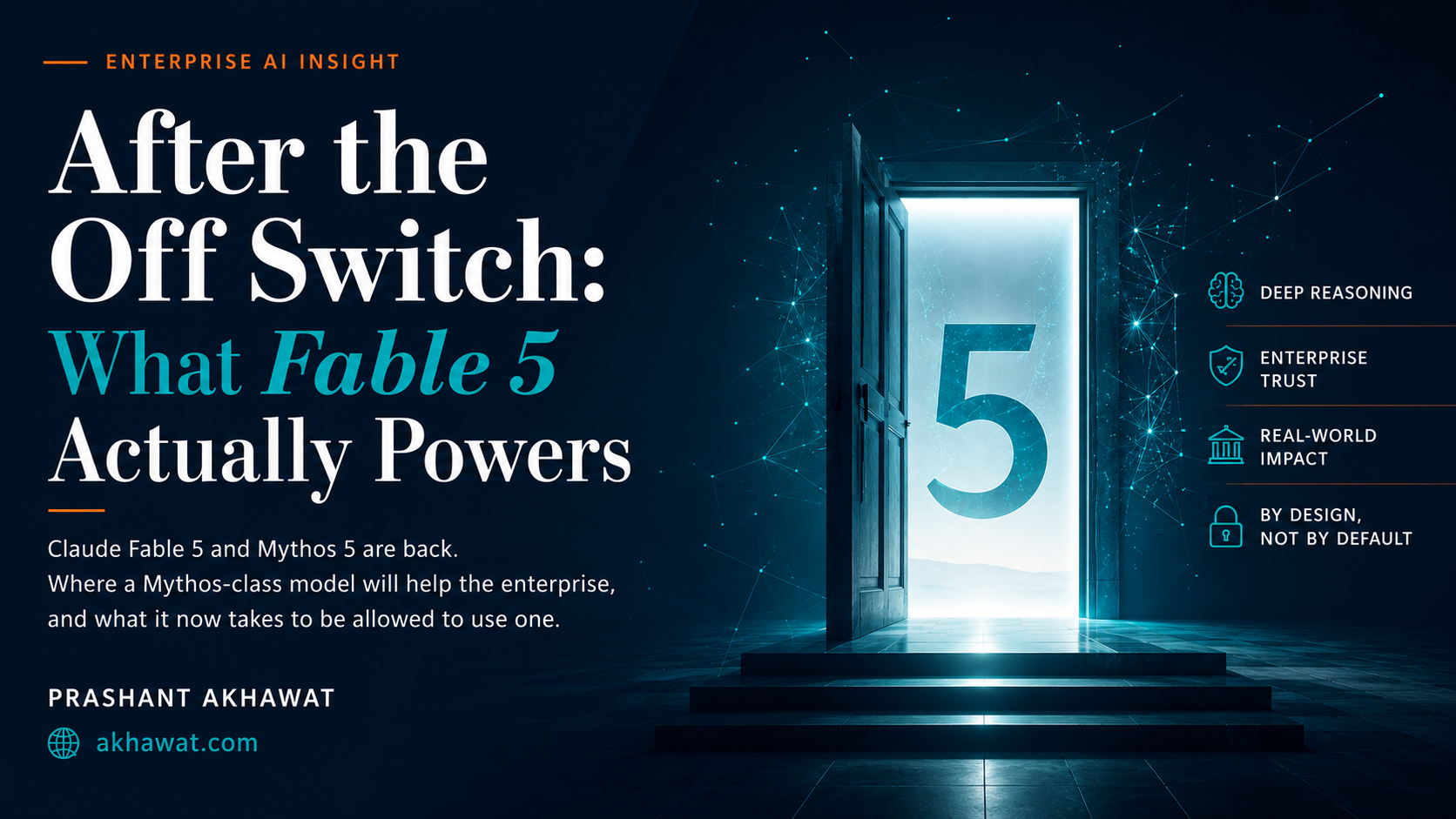 After the Off Switch: What Fable 5 Actually Powers &mdash; by Prashant Akhawat.