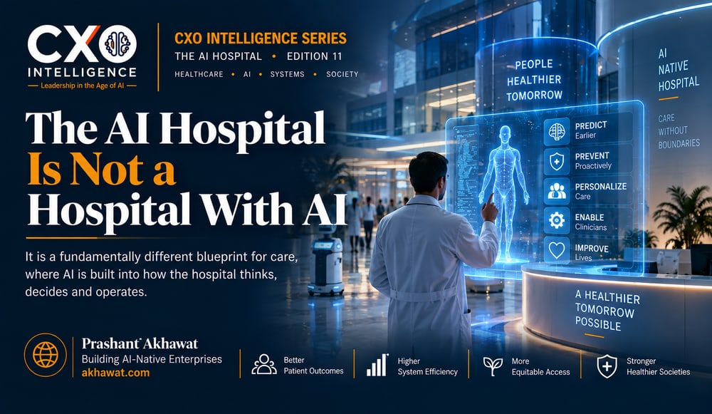 The AI Hospital Is Not a Hospital With AI: information assembled continuously, and the building becomes the exception path.