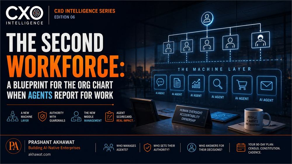 The Second Workforce — a blueprint for the org chart when agents report for work.