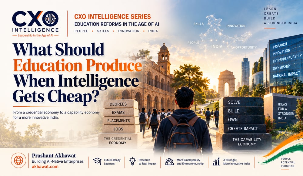 What Should Education Produce When Intelligence Gets Cheap? From a credential economy to a capability economy.